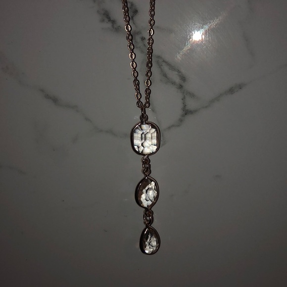 New York & Company - Teardrop Gold Necklace (NWOT) - Picture 1 of 4